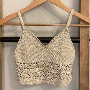 Hollister Crochet Crop Top